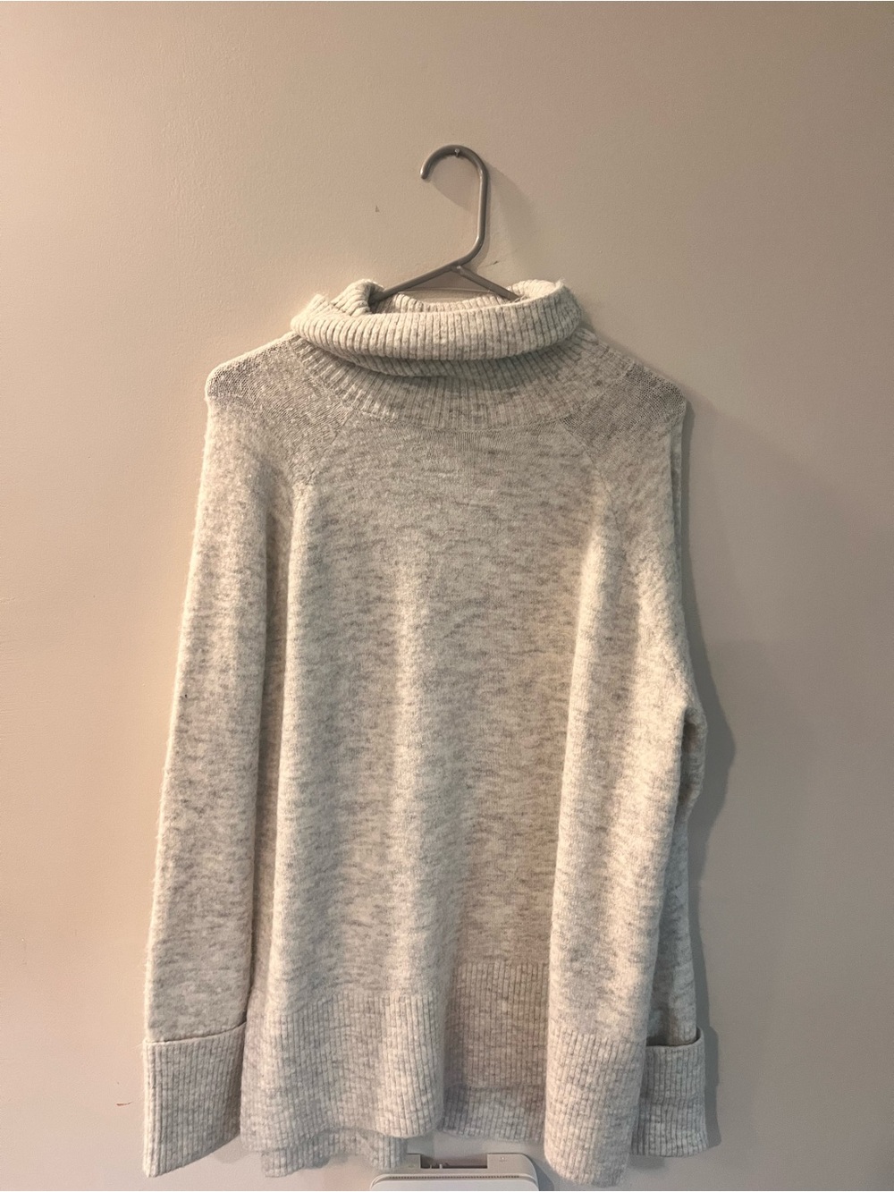 Vero Moda Light Heather Gray Turtleneck Sweater